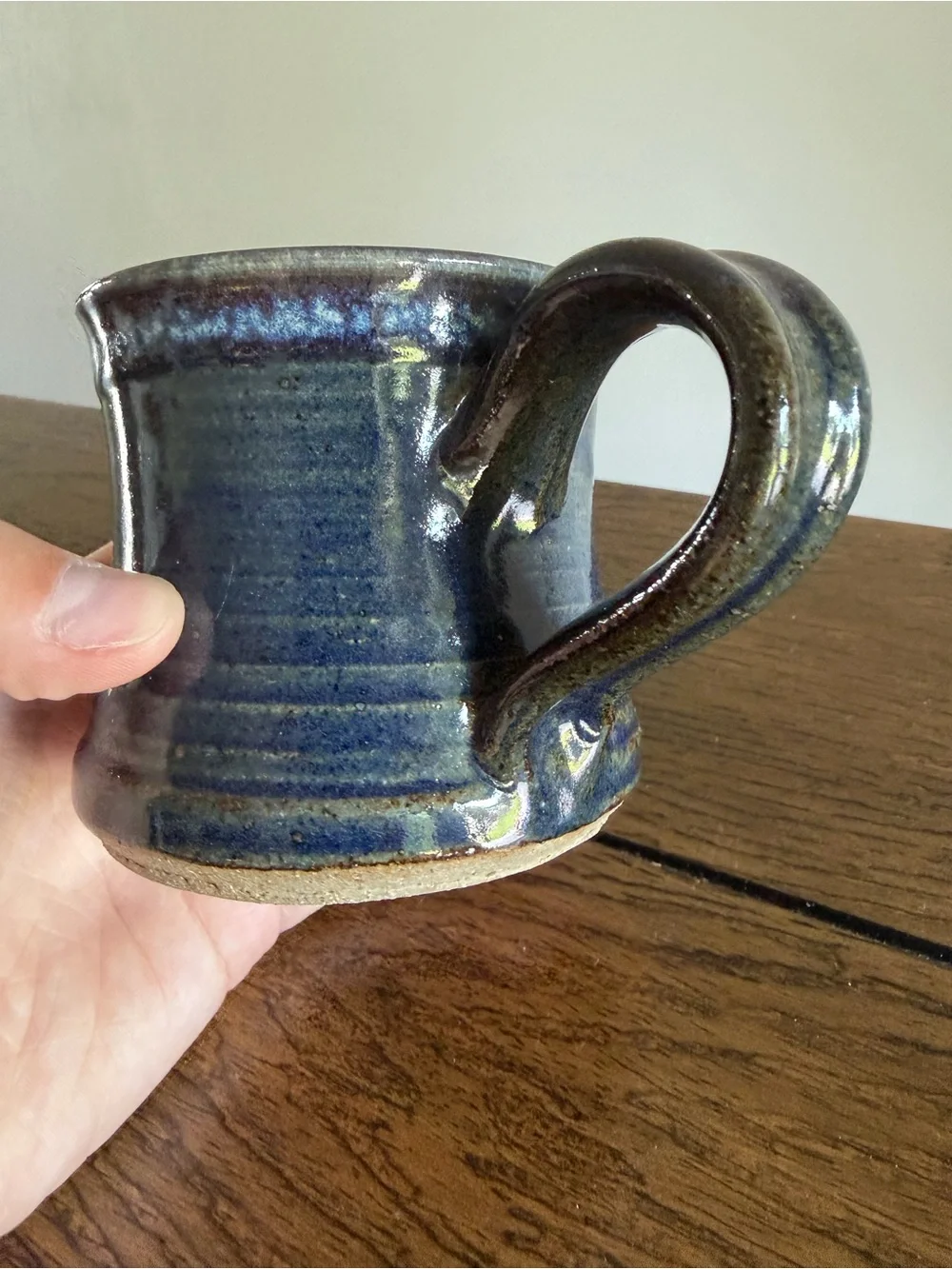 Clay Images Hidden Dog Surprise Mug Coffee Cup Handmade Studio Pottery funny